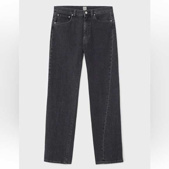 Toteme Twisted Seam Denim Straight Leg Jeans Grey 26 - Picture 1 of 8
